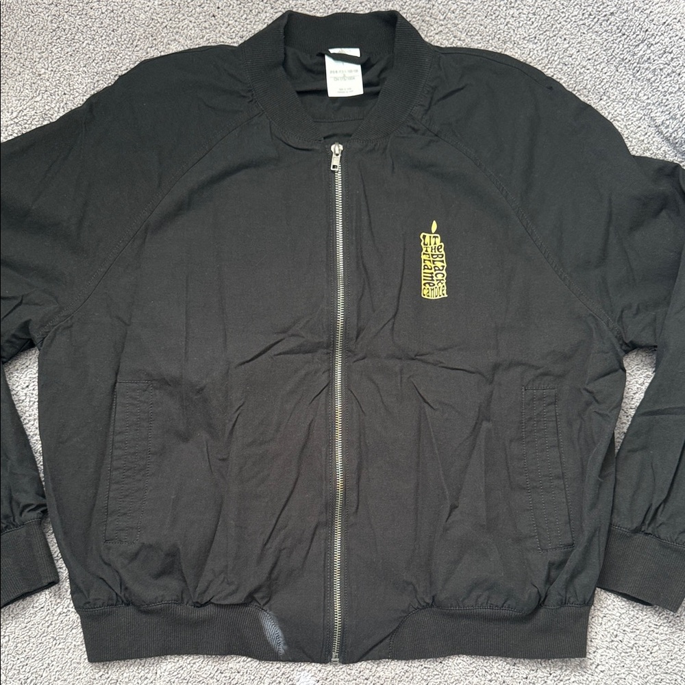 Disney Black Varsity Jacket with Gold Detail